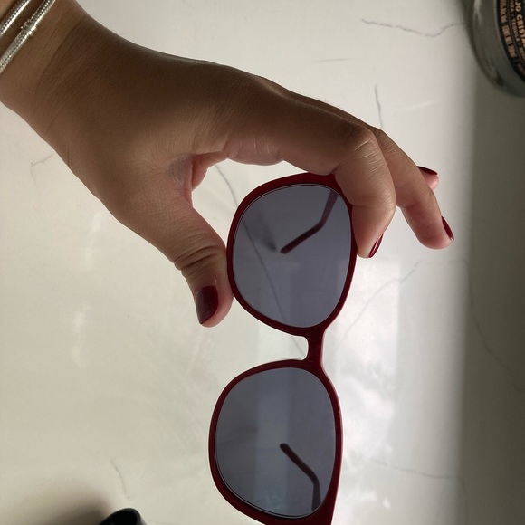 Saint Laurent Red Sunglasses - Picture 1 of 7